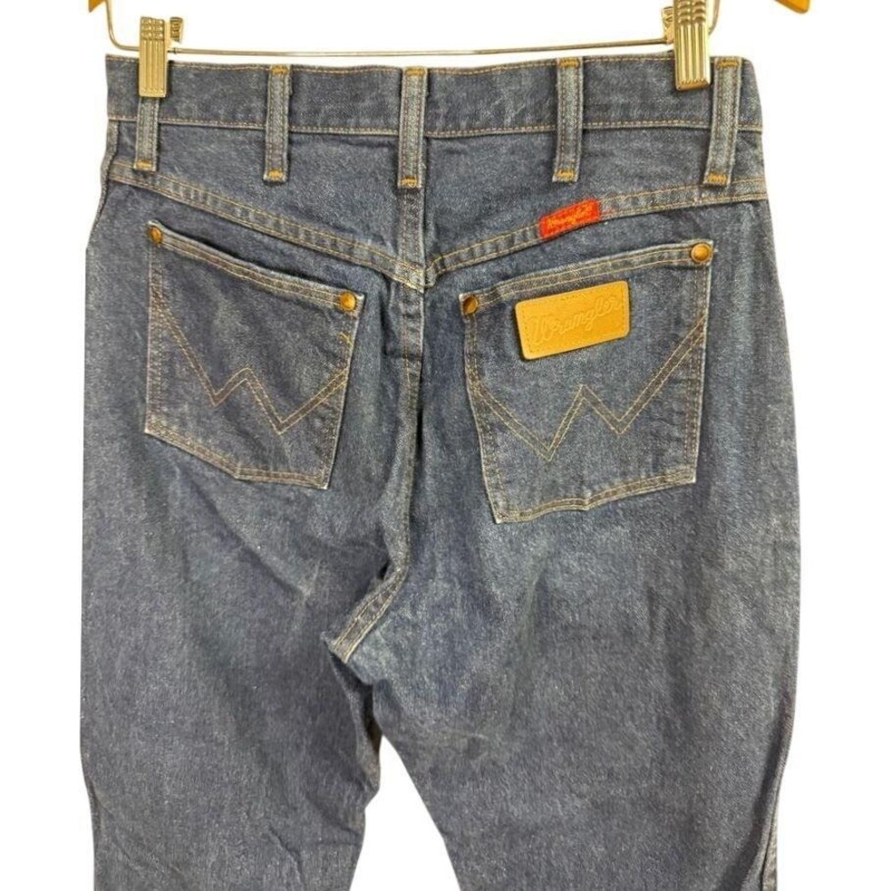 Wrangler | vintage size 11 dark denim women's jeans | 34 inch inseam - Picture 7 of 8